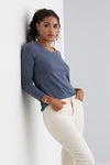Women's Organic Long Sleeve V-Neck T-Shirt