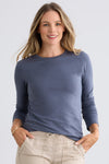 Women's Organic Long Sleeve Crew Neck T-shirt