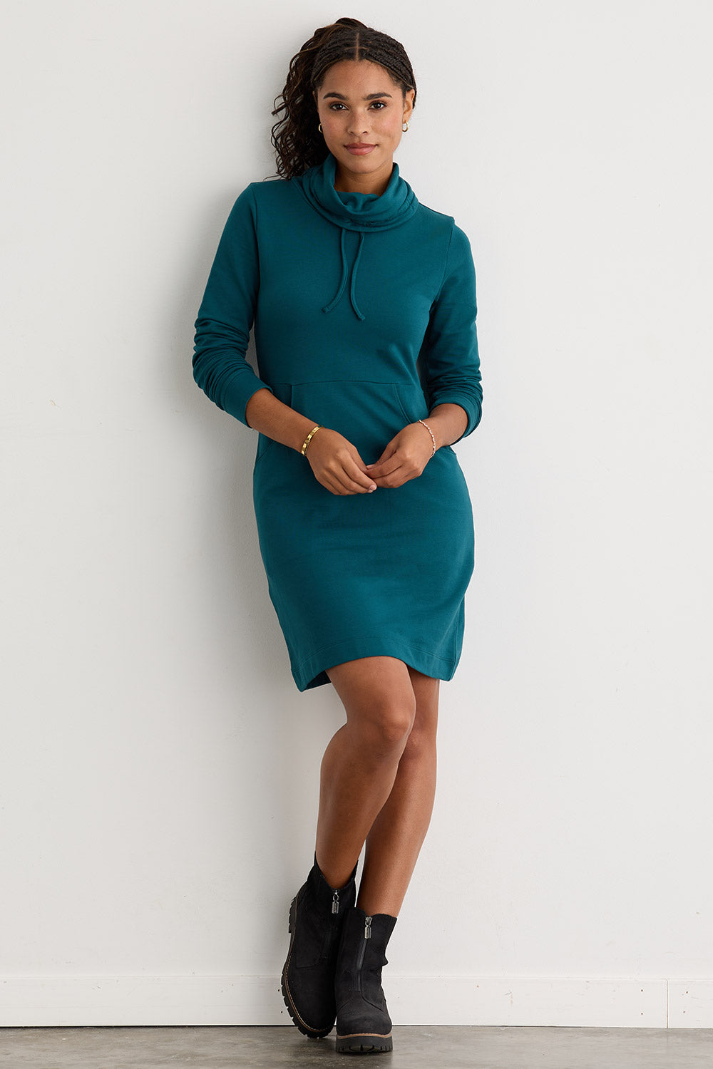 Women's Organic Dress | Fair Trade Weekend Dress | Fair Indigo, Size M / Deep Teal Women's Organic Dress | Fair Trade Weekend Dress | Fair Indigo, Size M / Deep Teal
