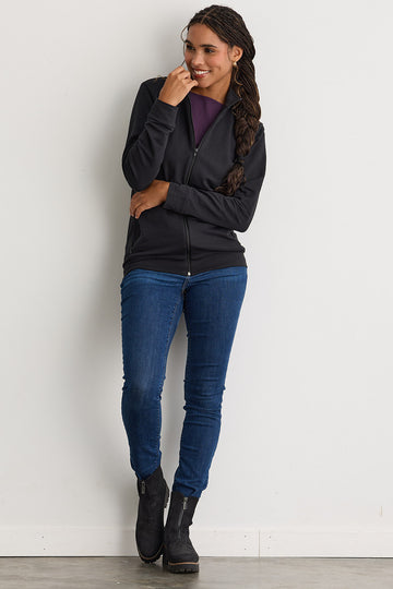 Women's Organic French Terry Zip Jacket