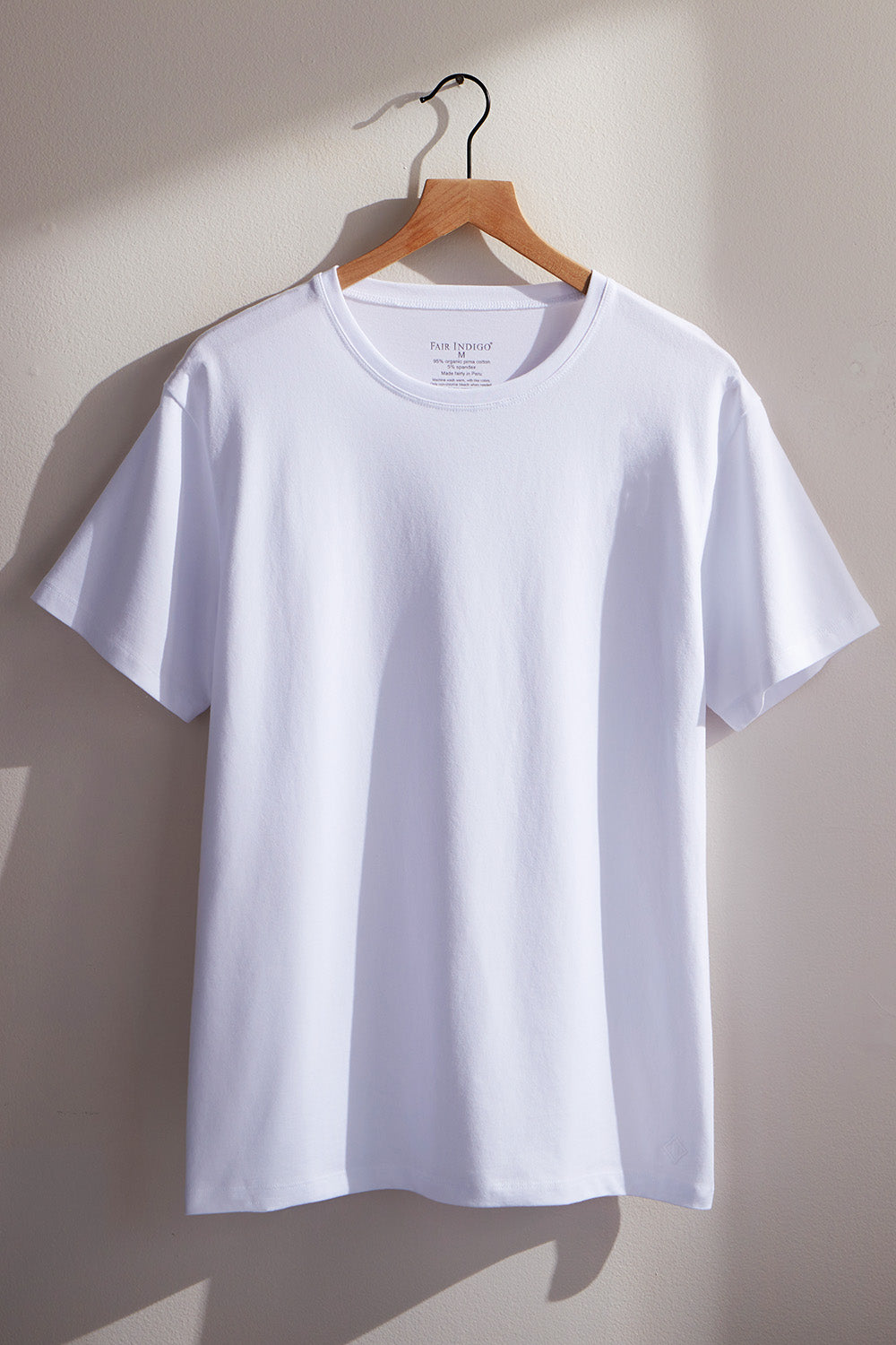 Men's Organic Cotton Crew Neck T-shirt Fair Indigo