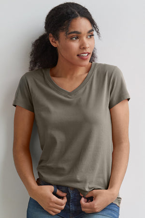 Women's Organic V-neck T-shirt (Discontinued Colors)
