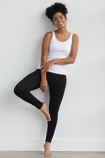 Women's Soft 100% Cotton Petite Leggings | Road