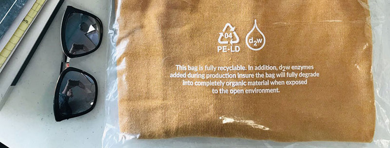 This Bag Is Fully Degradable. Like a Leaf.