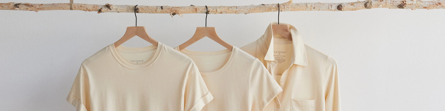 PURA: women's 100% organic Pima cotton jersey tops
