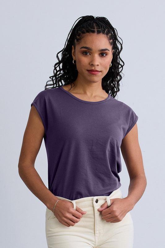 Women's Organic Cotton Cap Sleeve Easy Tee