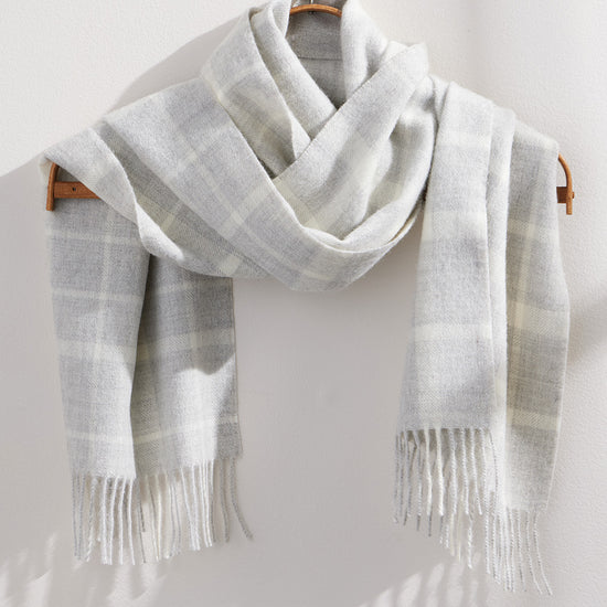 undyed dye-free hypoallergenic baby alpaca scarf - fair trade - ethically made - fair indigo