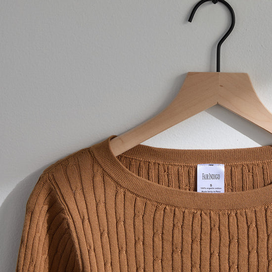 camel organic sweater
