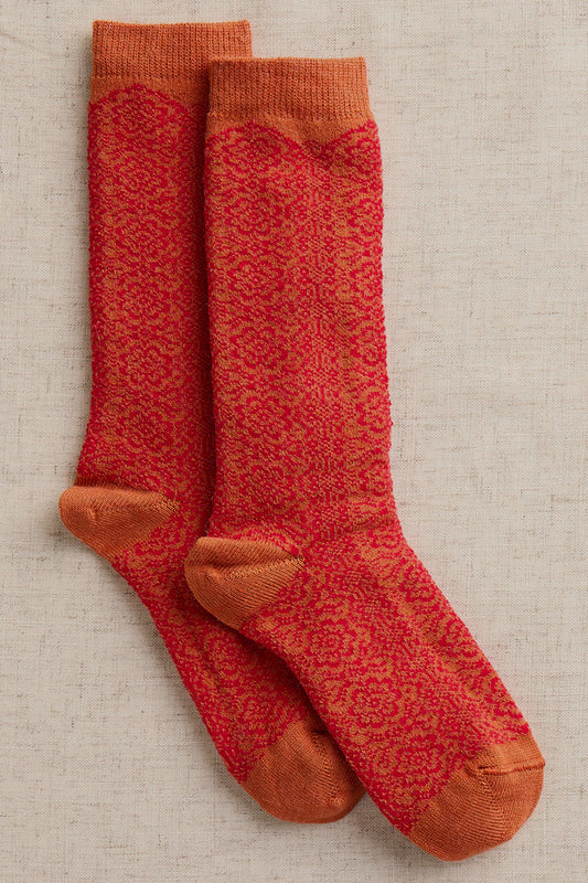 Peace Rose Alpaca Socks