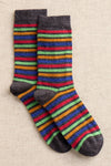 Stripe Alpaca Bamboo Socks