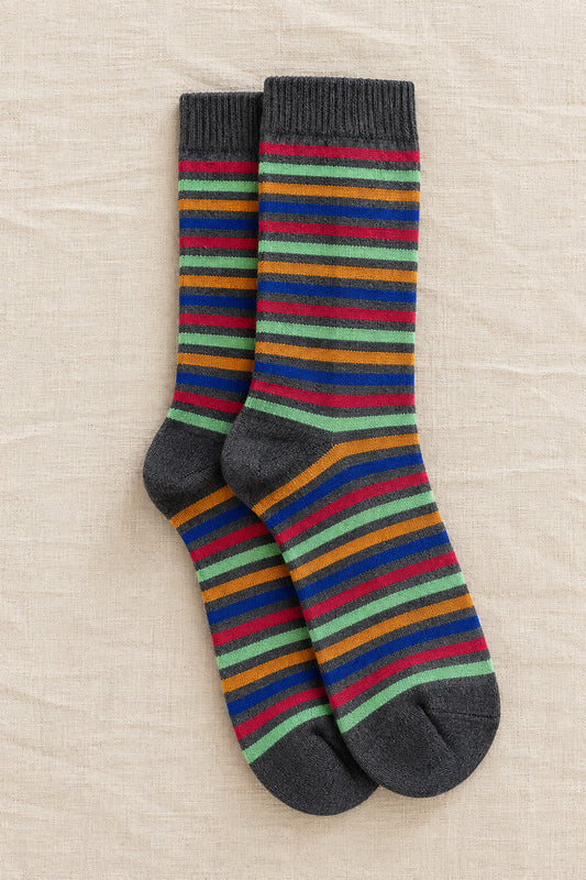 Stripe Alpaca Bamboo Socks