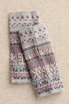 Highlands Pattern Alpaca Blend Hand Warmers - Grey