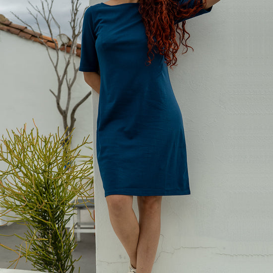 cotton on boat neck dress White Cotton Boat Neck Dress