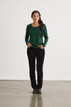 Women's Organic Scoop Neck Long Sleeve Tee