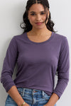 Women's Organic Cotton Scoop Neck Long Sleeve Tee