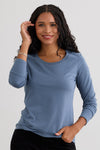 Women's Organic Cotton Scoop Neck Long Sleeve Tee