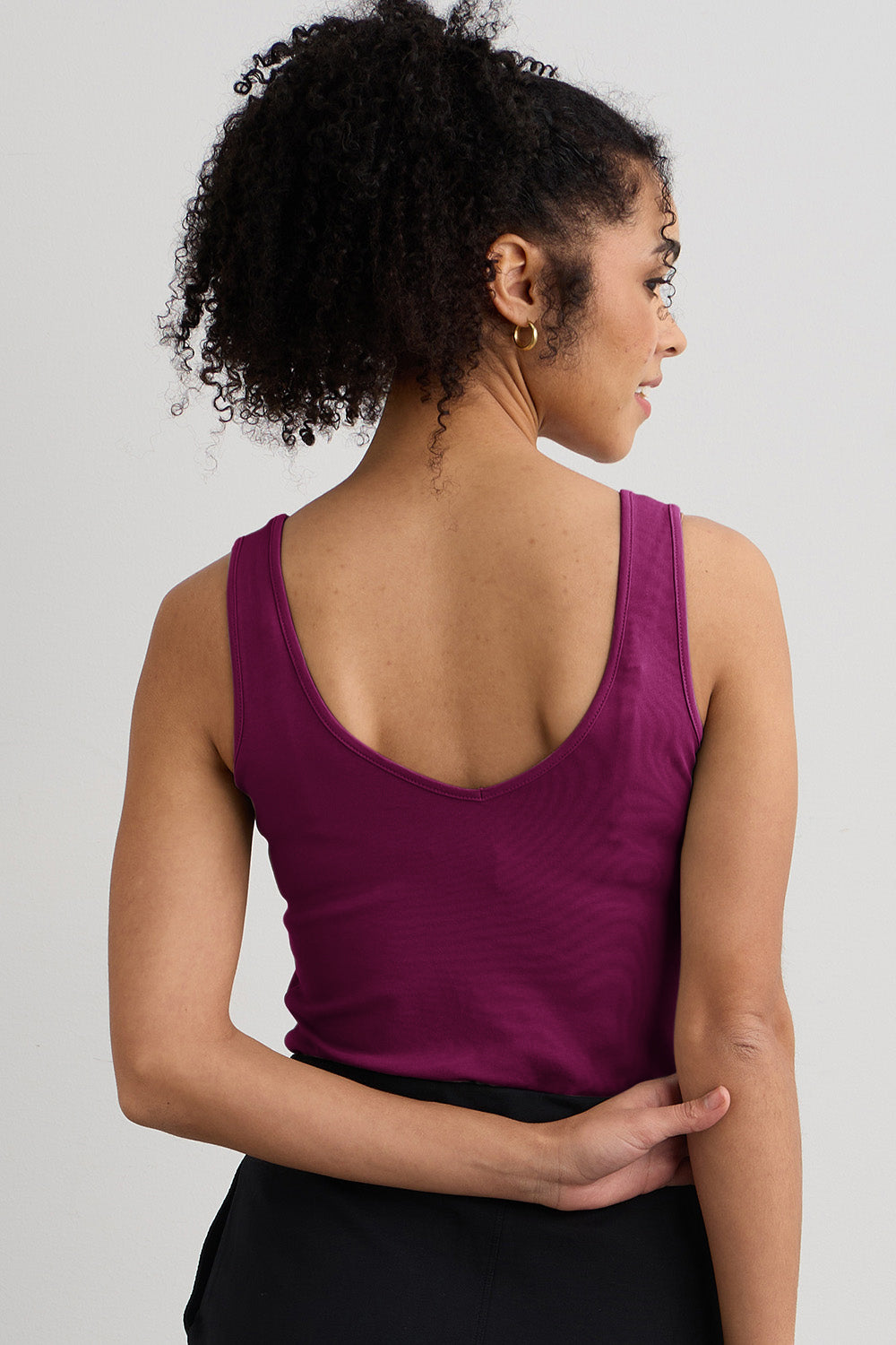 トップス Cotton Rib Bicolor Reversible Tank Top Women's Reversible Tank Top | 2 in 1 Tank Top | Fair Indigo