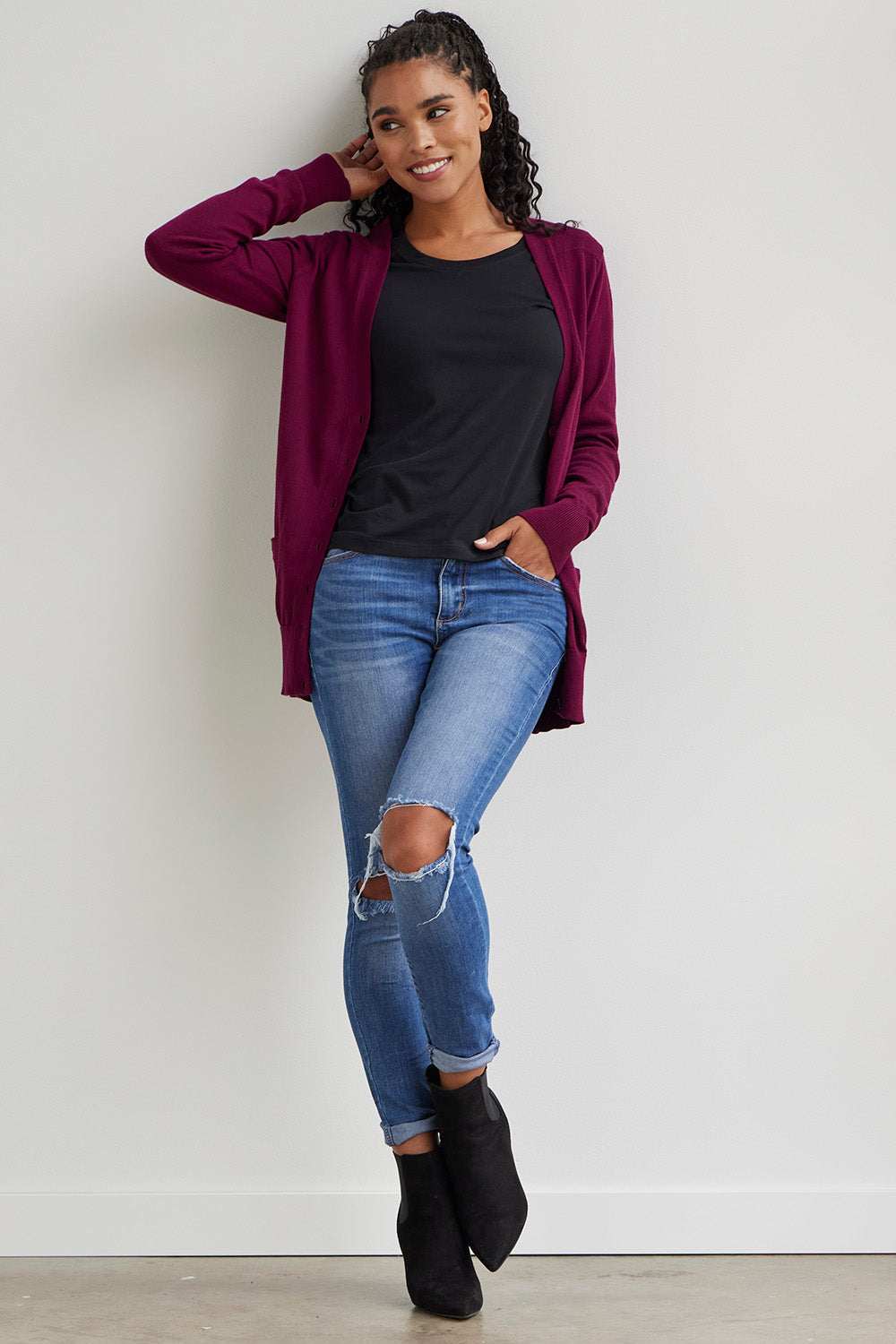 Women's Boyfriend Cardigan Sweater | Fair Indigo