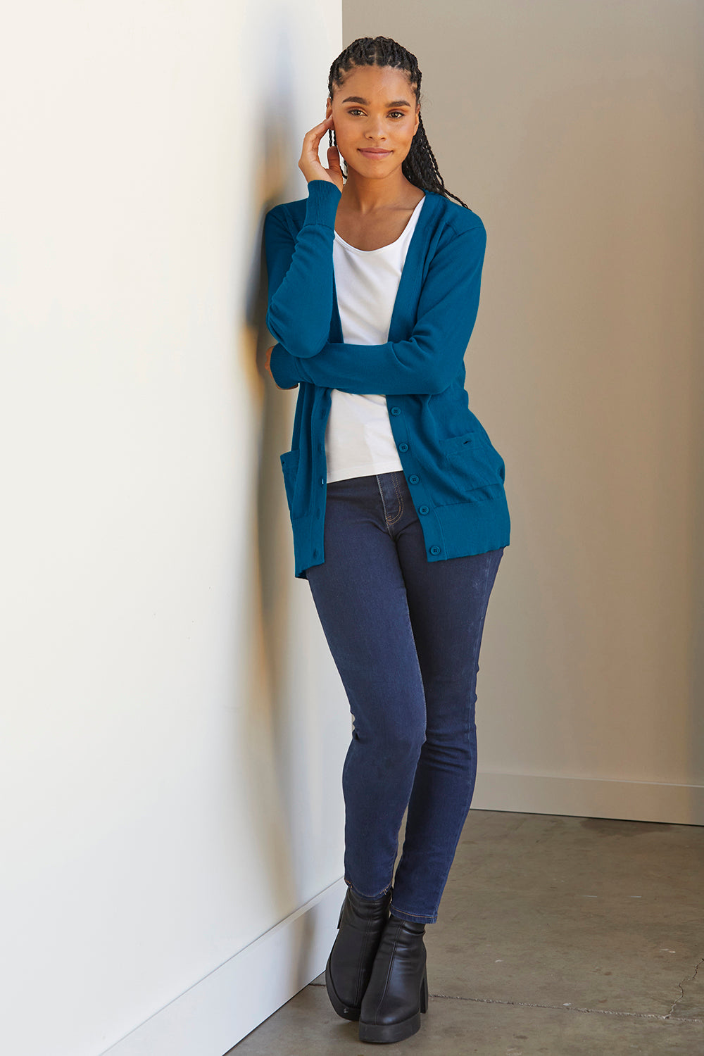 Women's Boyfriend Cardigan Sweater | Fair Indigo