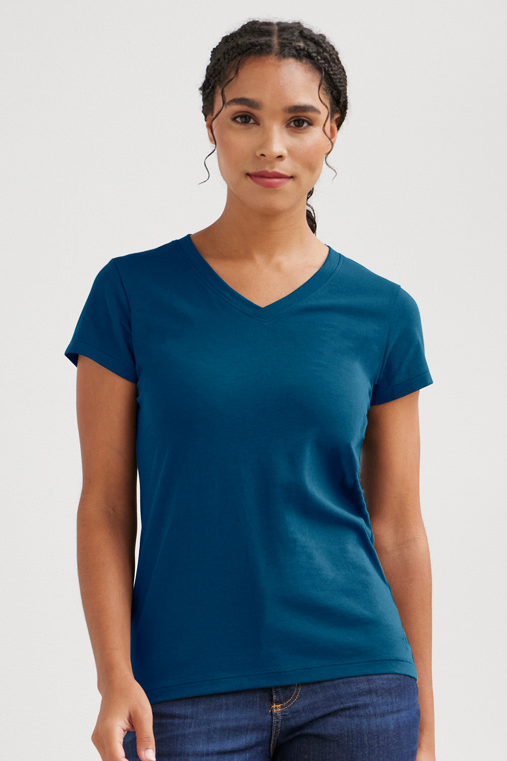 T-shirt femme bio col V - B&C - Inspire V/women - l'énergie est notre avenir