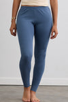 womens organic all cotton leggings- storm blue - fair trade ethically made