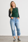 Women's Organic Long Sleeve Raglan Henley