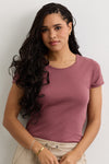 Women's Luxe 100% Organic Cotton Jewel Neck Tee