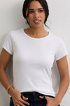 Women's Luxe 100% Organic Cotton Jewel Neck Tee