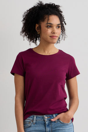Women's 100% Organic Cotton Relaxed Crew Neck T-shirt