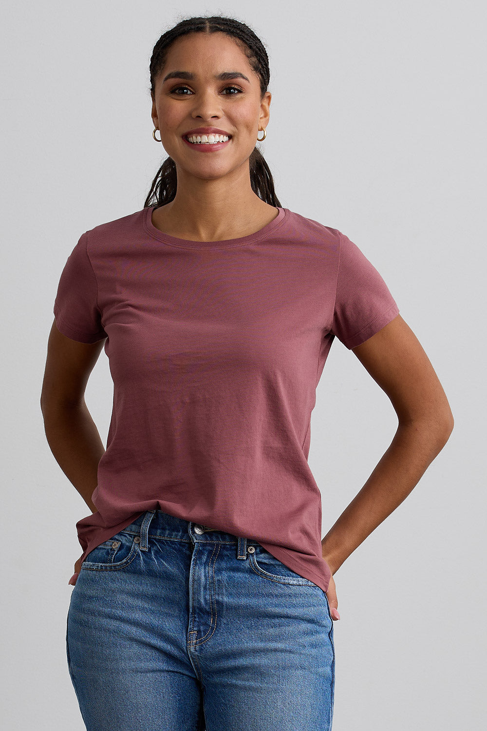 Women's Organic 100% Cotton Crew Neck T-shirt | Fair Indigo