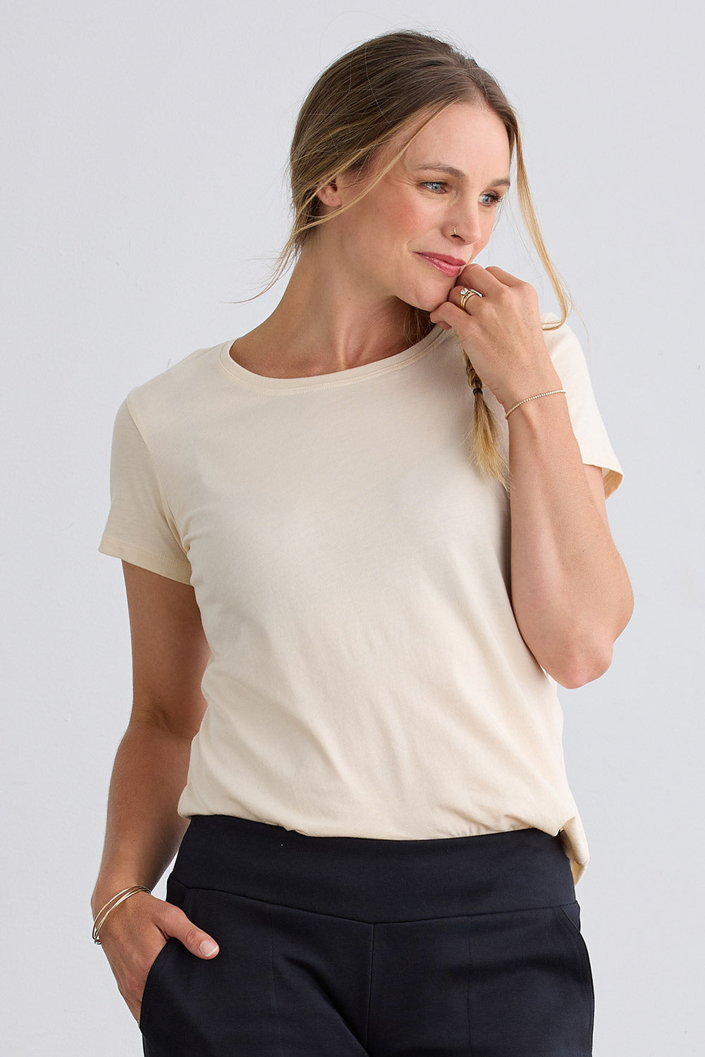 Women's Organic 100% Cotton Crew Neck T-shirt | Fair Indigo