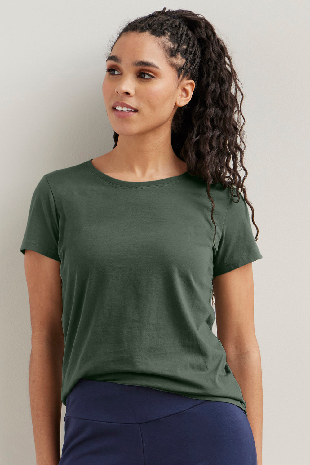 Women's Organic 100% Cotton Crew Neck T-shirt | Fair Indigo