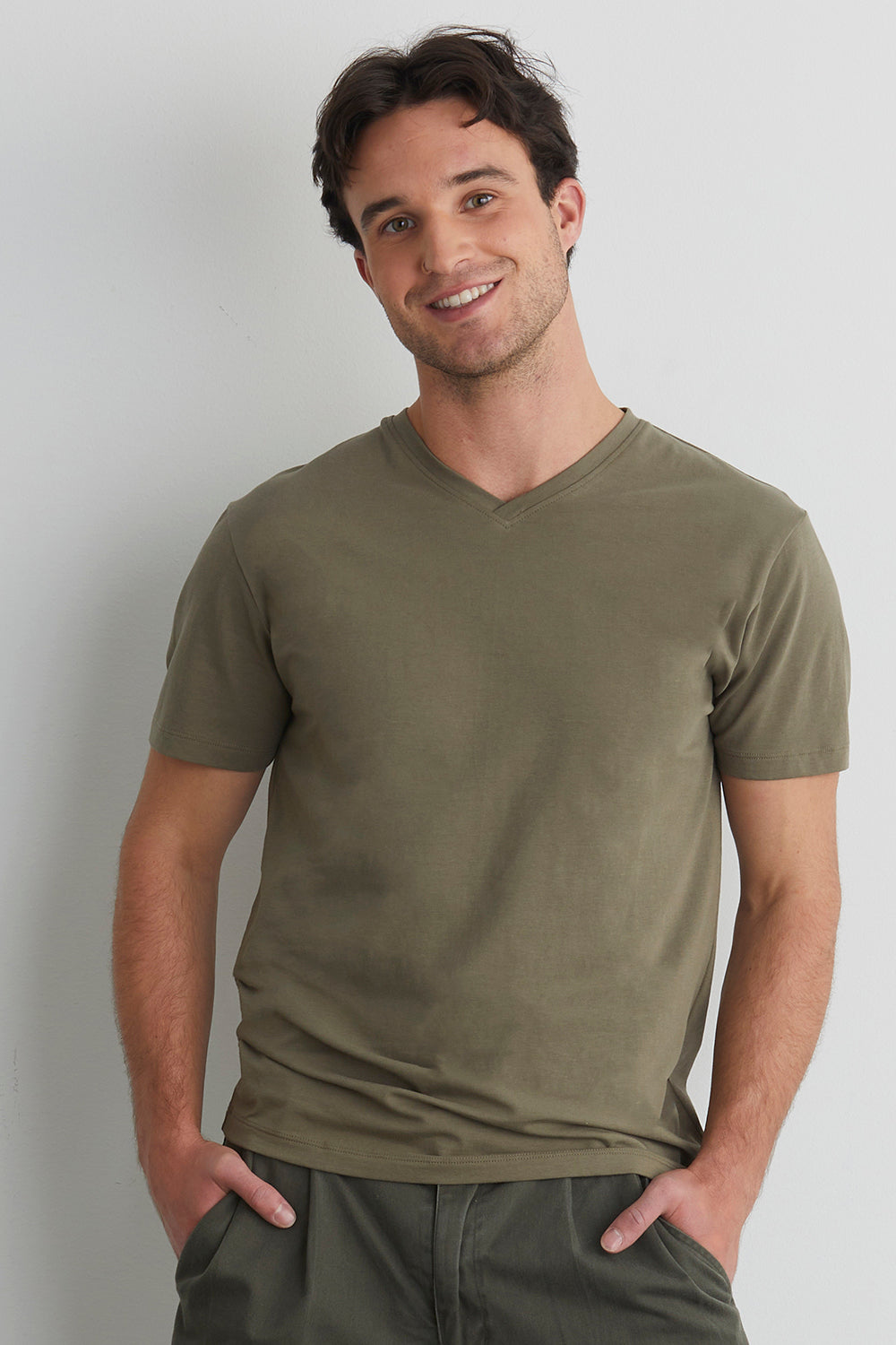 Men's Organic Cotton V-Neck T-Shirt | Fair Indigo