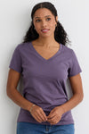 Women's 100% Organic Cotton Relaxed V-neck T-shirt