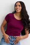 Women's Slim Organic Cotton Scoop Neck Tee