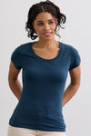 Women's Slim Organic Cotton Scoop Neck Tee