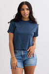 Women's Organic 100% Cotton Relaxed Crop T-shirt