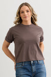 Women's Organic 100% Cotton Relaxed Crop T-shirt