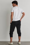 mens organic french terry jogger pants - black - fair indigo fair trade ethically made