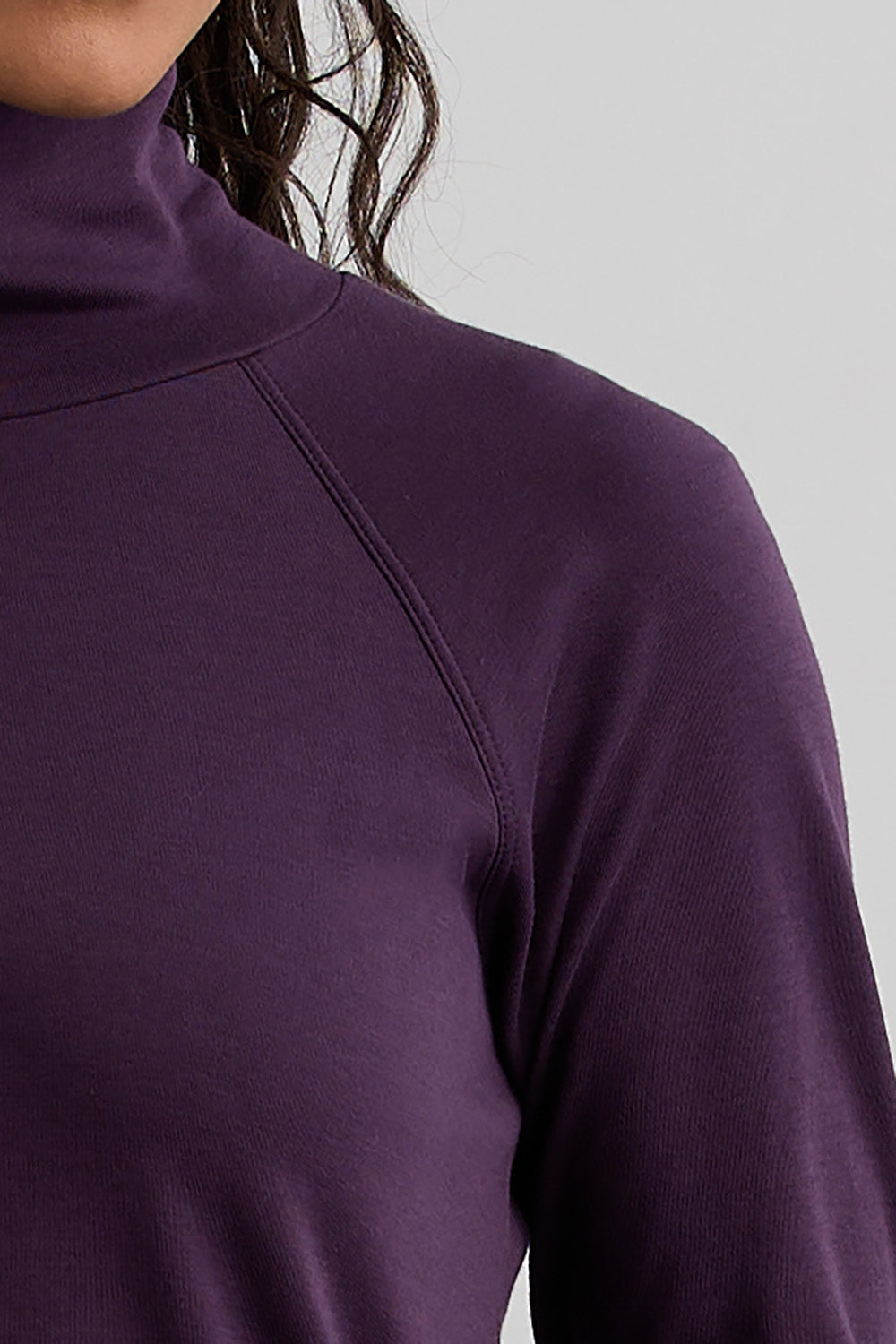 Women's Organic Soft Long Sleeve High Neck Tunic | Luxe Long Women's Organic Soft Long Sleeve High Neck Tunic | Luxe Long