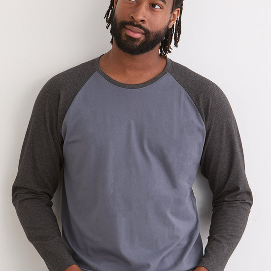 Men's Raglan Long Sleeve T-Shirt | Organic Cotton Men's Raglan Long Sleeve T-Shirt | Organic Cotton