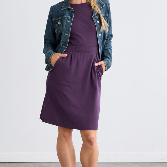 Cap Sleeve Dress with Pockets | Organic Cotton - Fair Indigo Cap Sleeve Dress with Pockets | Organic Cotton - Fair Indigo
