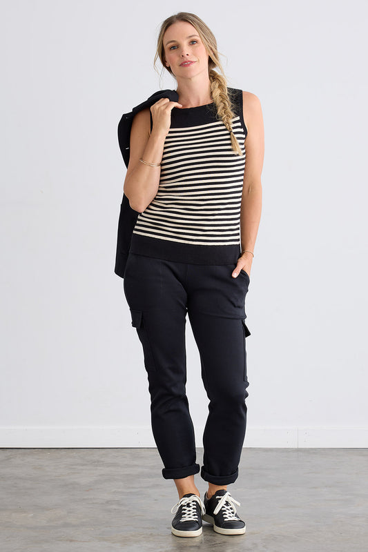 Women's Organic Double Faced Luxe Cargo Trousers