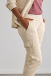 Women's Organic Double Faced Luxe Cargo Trousers