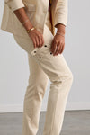 Women's Organic Double Faced Luxe Cargo Trousers