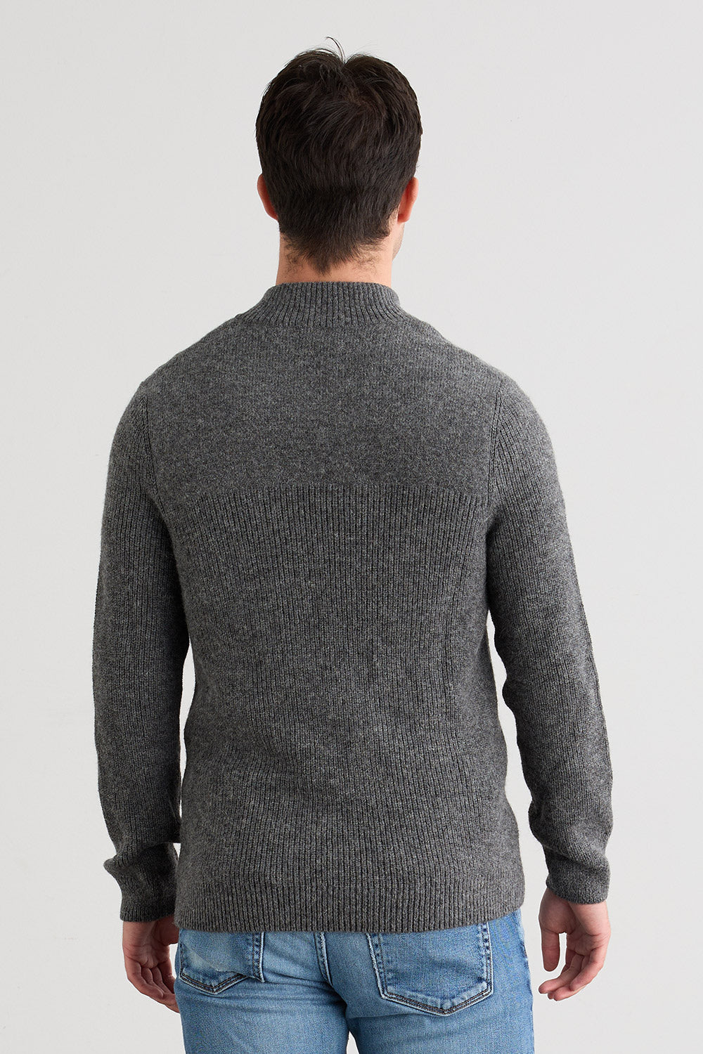 Men's Baby Alpaca Quarter Zip Pullover Sweater | Men's Sweaters
