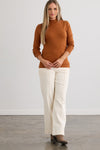 Women's Luxe 100% Organic Cotton Mock Neck Top