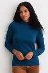 Women's Luxe 100% Organic Cotton Mock Neck Top