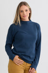 Women's Organic All-cotton Funnel Neck Sweater