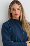 Women's Organic All-cotton Funnel Neck Sweater